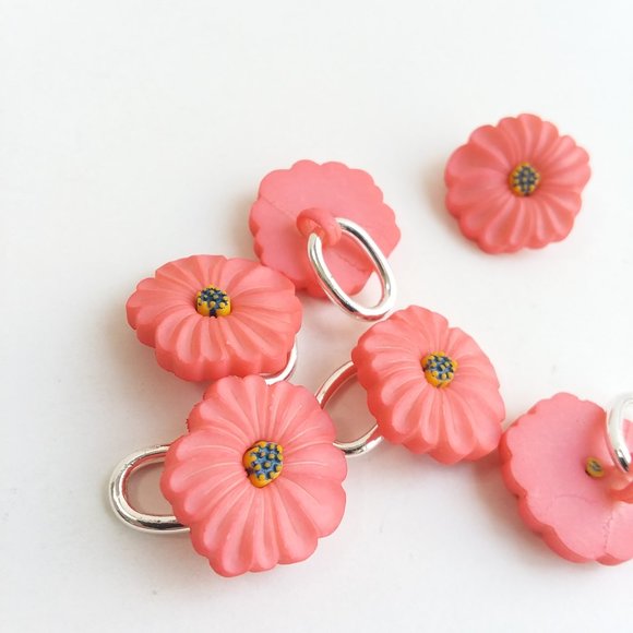3 Pink poppy flower shoe charm   Roller Skate Shoelace poppy charm - Picture 2 of 7
